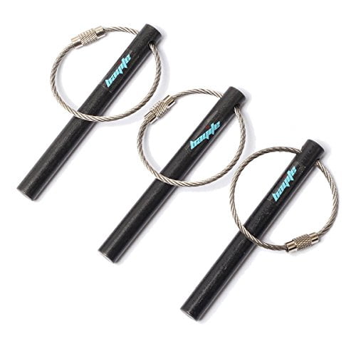 FERROFIRE Heavy-Duty 4" Ferro Rod - 3/8" Thick, 15,000+ Strikes, 5500°F Sparks, Lanyard Hole For Survival & Camping