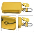 thumbnail image 4 of Unique Bargains Car Key Case Faux Leather Zipper Multifunctional Car Fob Key Case for Auto Remote Key Yellow, 4 of 7