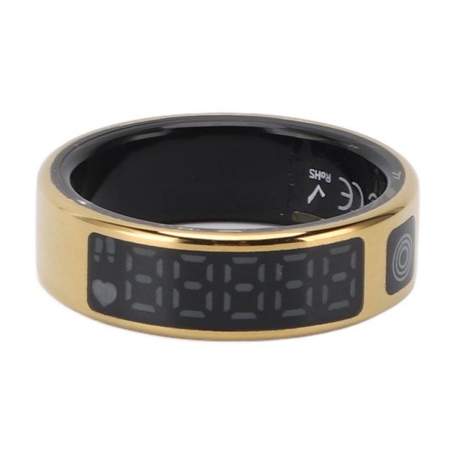 Smart Ring Fitness Tracker Con Pantalla de Visualización: Rastreador de Salud para Mujeres y Hombres, Pantalla Tálil Inteligente para El Tiempo, Pasos, Frecuencia Cardíaca,