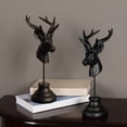 thumbnail image 6 of Vintage Resin Deer Head Tabletop Decor - Farm Deer Bust for Home and Party Decoration, 6 of 6
