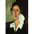 thumbnail image 2 of Modigliani, Amedeo 11x14 Black Ornate Wood Framed with Double Matting Museum Art Print Titled - Hanka Zborowska, 2 of 4