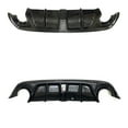 thumbnail image 1 of For Infiniti Q50 2014-2017 Rear Bumper Diffuser Lip Real Carbon Fiber Boot Tail Guard Splitter Spoiler Plate W/ Lamp, 1 of 6