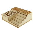 thumbnail image 1 of Monstrate Soporte de almacenamiento de herramientas de epoxi de madera, estante para botellas de pintura, organizador de modelos #3 Almacenamiento y organización del hogar 225x266x67mm, 1 of 1