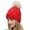 Red, variant on Ediodpoh Women Winter Warmer Casual Crochet Multicolor Hats Knit Baseball Caps Fashion Winter Hats for Women Pink