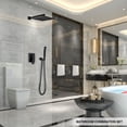 thumbnail image 2 of 10 Inch Bathroom Rain Shower System Set Wall Mount, Rainfall Shower Head with Handheld, 2 of 7