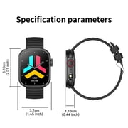 Fruit intelligence Smart Watch for Men Women, 2.01 inch Touch Screen Watch,IP67 Waterproof Smart Watch for Android Ios (Black)