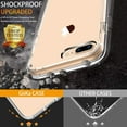 thumbnail image 3 of FYBTO Étui iPhone 8 Plus, Étui iPhone 7 Plus avec Protecteur d'Écran, Étui Protectrice Transparente Robuste Florale pour Filles Femmes Étui Rigide PC avec Pare-Chocs TPU pour iPhone 8 Plus, Petit, 3 of 7