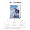 Throw Blanket for Couch Bed and Sofa, Snow Mountain Alaskan Sled Dog