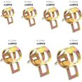 thumbnail image 2 of 70 Pieces Spring Clip Hose Clamp Stainless Steel Gasoline Hose Clamps Adjustable Hose Clamps Spring Clip Clamps for Fixing Soft Pipes and Hose 7 Sizes:,JU, 2 of 5