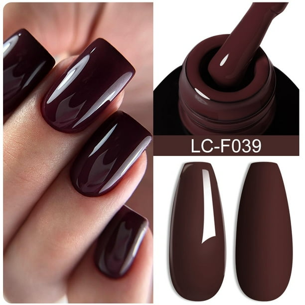 LILYCUTE Esmalte De Uñas De Gel Térmico Que Cambia De Color Morado Colores Rojos Semi-Permanente Barniz De Arte