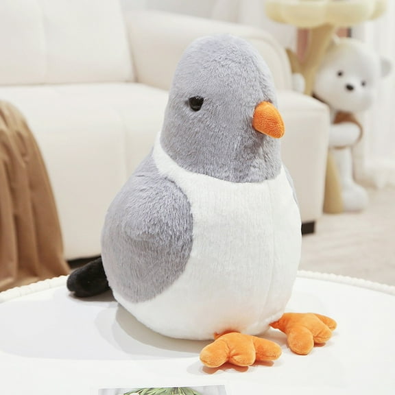 Gray Pigeon Stuffed Animal Plush-11.8",Pigeon Plush Toy,Bird Stuffed Animal Toy,Gifts,Home Decor