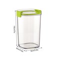 thumbnail image 3 of ¡Precios Bajos Siempre!, Tarro de almacenamiento de granos transparente de cocina con tapa sellada, se puede apilar, tarro de granos con doble tapa sellada Akmoler, 3 of 8
