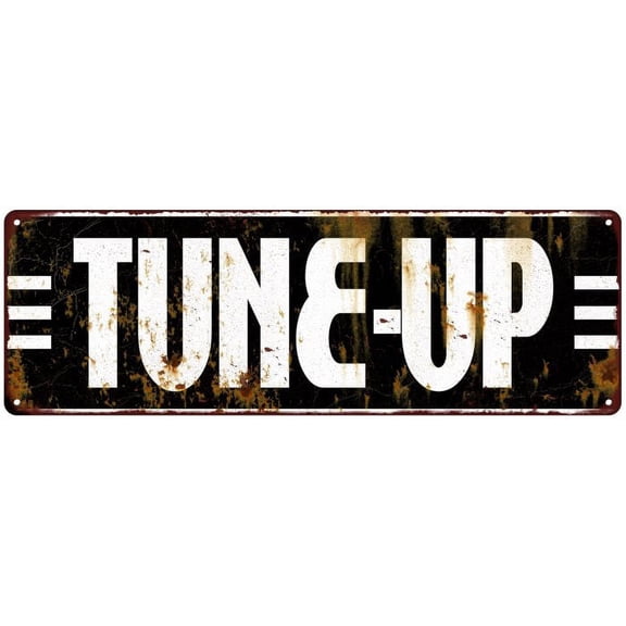 Tune Up Garage Shop Vintage Looking Metal Sign 6x18 206180069019