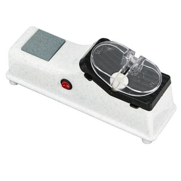 Knife Sharpener Kitchen Sharpening Electric for Home Knives Manual Multifunction White
