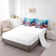 thumbnail image 3 of Erosebridal Animal Axolotl Bedding Sets Twin Size,Cartoon Animal Comforter Sets with Sheets,Ocean Theme Decor,Reversible,Breathable,7pcs, 3 of 6