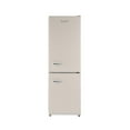 thumbnail image 6 of iio 24" 11 Cu Ft Bottom Freezer Retro Refrigerator, Fridge for Bedroom, Multiflow 360°, Small Mini Ice Cube Tray, 1 Fruit container, LED, Dorm RV Office Beverage Quiet Compressor, Cream (Right Hinge), 6 of 11