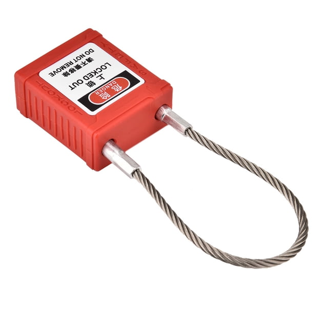Viga de Bloqueo de Cuerda de Acero Caja de Bloqueo Pa de Nailon Resistente A Los Rayos UV, Diseño Antideslizante, Cilindro de Bloqueo Seguro, Duradero, Seguro para