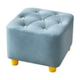 thumbnail image 2 of Fufafayo under $5 Small Stool Sofa Stool Doorway Shoe Changing Stool with Soft Padded Seat, Square Footstool FootRest for Living Room, Bedroom, Office, 2 of 7