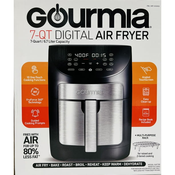 Gourmia GAF734 7-Quart Digital Air Fryer with 12-One Touch Presets