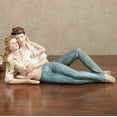 thumbnail image 2 of Romantic Embrace Figurine Honey Young Man Woman Couple Lovers, 2 of 5