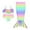 Rainbow, variant on PatPat Girls Swimsuits 3Pcs Mermaid Bikinis Set Bathing Suits Mermaid Tails Costume Size 5-12