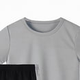 thumbnail image 5 of HCNTES Quick-Dry Toddler Boy Active Wear Neon Reflective Stripe Tee and Shorts 2-Piece Set Toddler Boy Summer Clothes, 5 of 5
