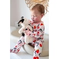 thumbnail image 2 of Aideaone Baby Footed Pajamas Long Sleeve Zipper One-Piece Footie Sleeper for Girls Boys Infant 0-12 Months, 2 of 8