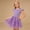 AB14 Purple, variant on Tisuna Girls Summer Floral Short Sleeve Dress Tutu Party Gown With Puffy Skirt For Toddler Kids Breathable Cozy Casual Playwear Dress Pink Size 2-3 Years