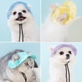 thumbnail image 4 of Minzimin Pet Hat with Ear Holes Sunscreen Cap, Adjustable String Dog Cat Summer Sun Hat,Cat Dog Bucket Hat for Birthday Party Costume Decoration Outdoor Hiking, 4 of 7