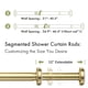 thumbnail image 2 of Barra para cortina de ducha AmazerBath Spring Tension 80-118 cm, color dorado, 2 of 7