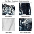 thumbnail image 4 of luoweisi Men's Beach Shorts Quick Dry Swim Trunks with Mesh Lining Bear L, 4 of 5
