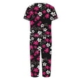 thumbnail image 5 of Goodtrade8 2 Piece Sleepwear for Women with Pocket Short Sleeve Sleepwear V-Neck Flower Casual Womens Pajama Sets, 5 of 6