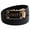 Black/Gold, variant on FEDEY Mens Classic Leather UNITY Statement Ratchet Belt w Automatic Buckle