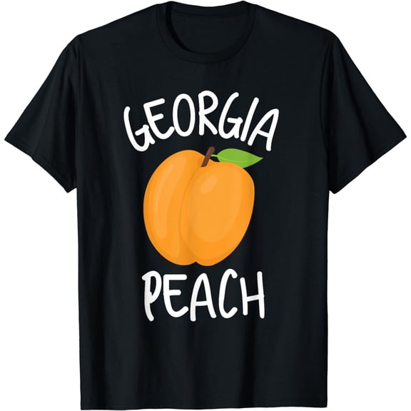 Georgia Peach Funny Georgia State Pride Peachy T-Shirt mens t shirt，black，women，funny，misfits，men，journey，t-shirt