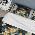 thumbnail image 4 of Designart "Royal Mosaic Of Blue And Gold" Marble Bedding Covert Set - Glam Bed Set With 1 Sham, 4 of 5