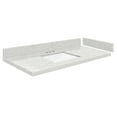 thumbnail image 6 of Transolid Vt43.5X22-1Ru-4 Silestone 44" Quartz Vanity Top - Statuario, 6 of 7