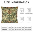 thumbnail image 6 of Acheng William Morris Vintage Peacock Floral Decorative Throw Pillow Covers Set of 2 Soft Throw Pillowcases Home Decor Living Room Cushion Case for Bed Couch Car White, 6 of 6