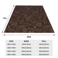 thumbnail image 3 of Pofeuu Autumn Brown Plants Print Ultra-Soft Micro Fleece Blanket,for Bed Or Sofa,All Season Throw Blankets Flannel Blanket-50"x40", 3 of 7