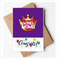 thumbnail image 1 of Carnaval de Brasil Rey personaje Sobre de la Carta de felicitación de la tarjeta de matrimonio, 1 of 4