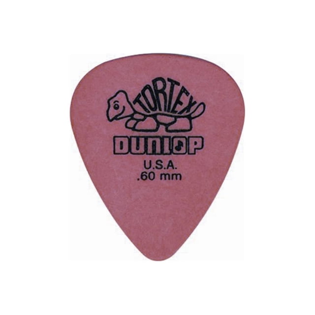 Púas para guitarra Dunlop Tortex Standard, 0,60 mm, color naranja, 72 unidades