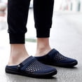 thumbnail image 2 of WEAIXIMIUNG Mens Sneakers Size 12 Black Men's Hollow Mesh Casual Sneakers Summer Sandals Breathable Shoes A On Casual Beach Shoes, 2 of 7
