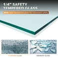 thumbnail image 5 of Sunny Shower 36" W x 36" L x 72" H Corner Entry Shower Enclosure Sliding Shower Doors Brushed Nickel Finish Framed with 1/4 in. Clear Tempered Glass, 5 of 11