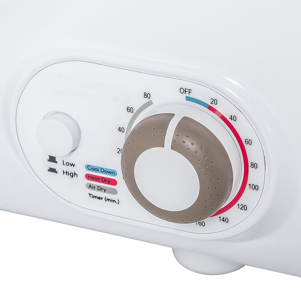 Private Jungle 2.65 Cu.Ft Compact Laundry Dryer, 9 LBS Capacity Clothes Dryer with 1400W Drying Power, Easy Control Compact Tumble Dryer