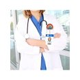 thumbnail image 4 of 1pc Glittery You Are Safe With Me Rainbow Retractable Badge Reel,Acrylic Name Badge Holder With ID Clip For Nurse Doctor Student, 4 of 5