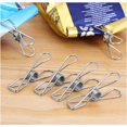 thumbnail image 4 of Hweilai Stainless Steel Clothes Pegs 100 Pieces 60mm Unbreakable Pegs Indestructible Does Not Rust Pegs, 4 of 5