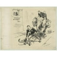 thumbnail image 3 of William Allen Rogers 24x19 Black Modern Framed Museum Art Print Titled - Late Election Returns (1905), 3 of 5