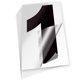 thumbnail image 1 of Stickers iSYFIX Número 1 Negro de Vinilo 25 cm, paquete de 6, 1 of 9