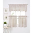 thumbnail image 2 of Elrene Linen Stripe Rod Pocket Sheer Kitchen Tier Set of Two, 2 of 5