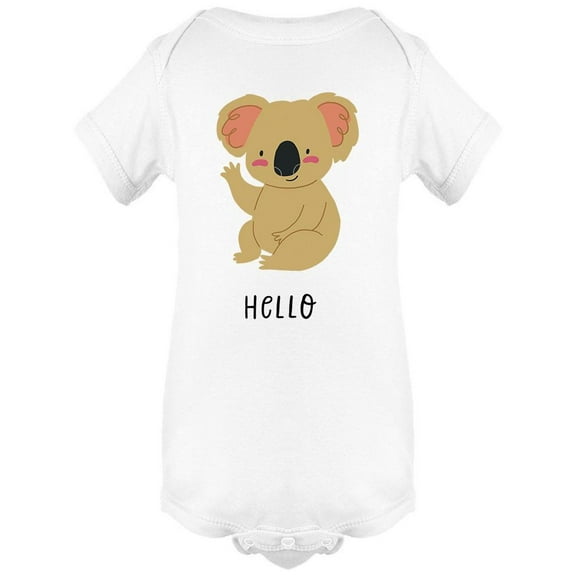 Hello Koala Design Bodysuit Infant -Image by Shutterstock, 6 Months
