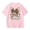 Pink, variant on Girls Tshirts Cool Cartoon Bunny Graphic Short Sleeve T Shirt for Girls Casual Summer Top Tee Kids Beige 3 Years-4 Years